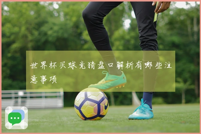 世界杯买球竞猜盘口解析有哪些注意事项